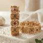 Handcrafted Gold Toned Kundan Polki Bangle