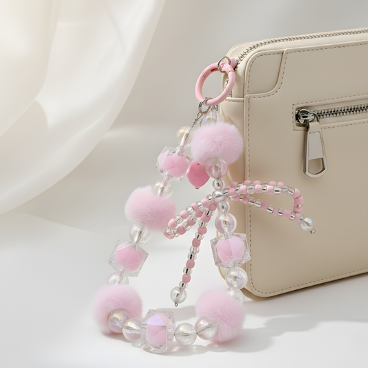 Pastel Pink Coquette Charm For Bags & Phones