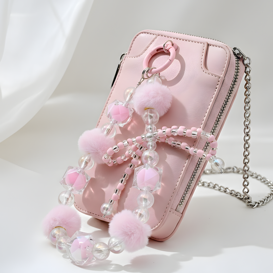 Pastel Pink Coquette Charm For Bags & Phones