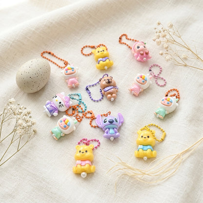 Cute Trendy Charms Mix – Cute Bear, Cat, & Cartoon Charms