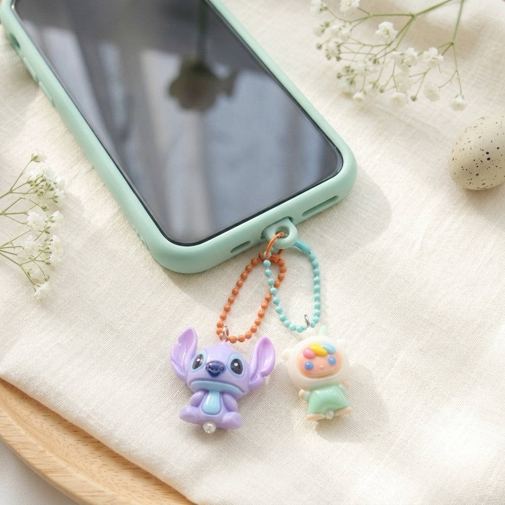 Cute Trendy Charms Mix – Cute Bear, Cat, & Cartoon Charms