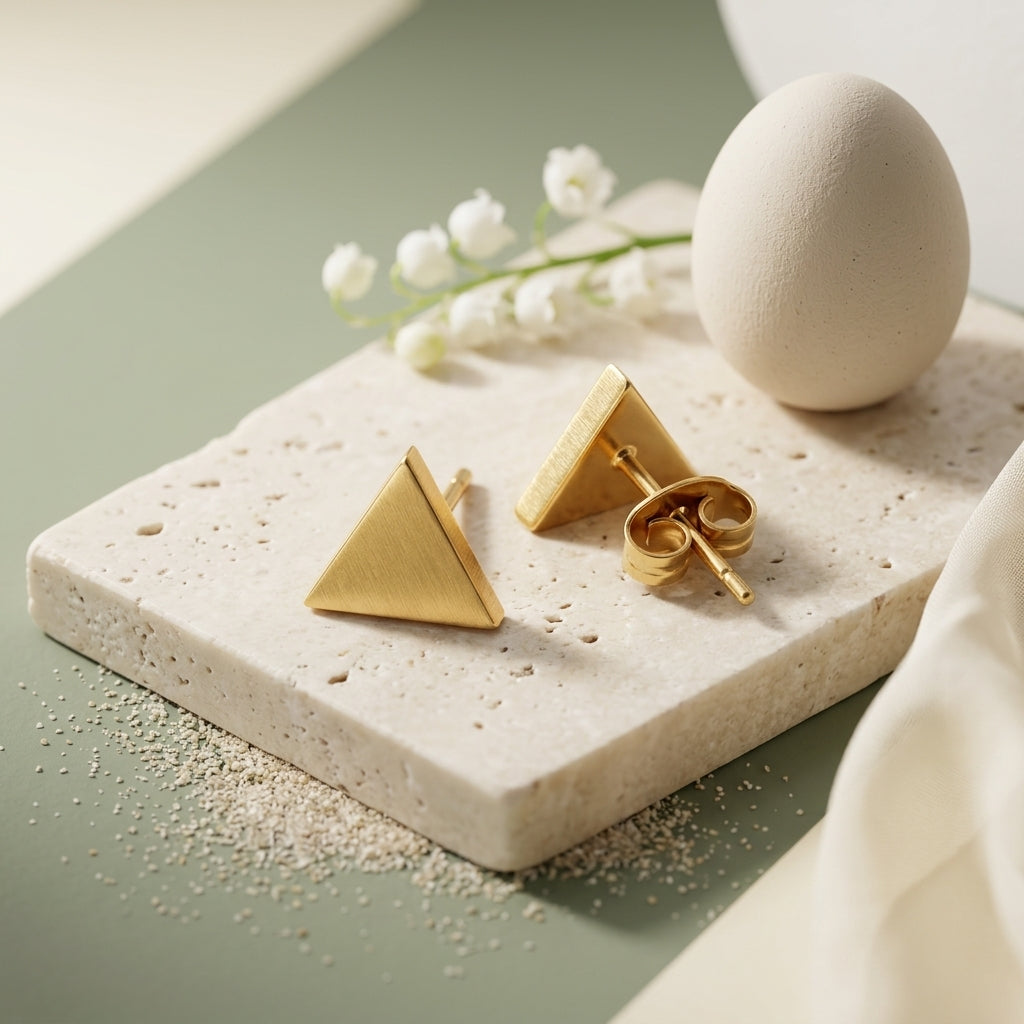 Minimalist Shape Stud Earrings