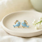 Blue Angel Fish Stud Earrings