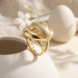 Luxe Knot Gold Statement Ring