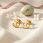 Nautical Gold Anchor Stud Earrings