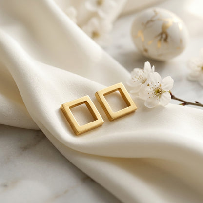 Minimalist Shape Stud Earrings