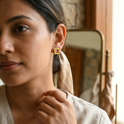 Minimalist Shape Stud Earrings