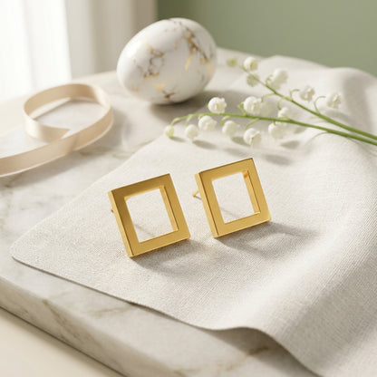 Minimalist Shape Stud Earrings
