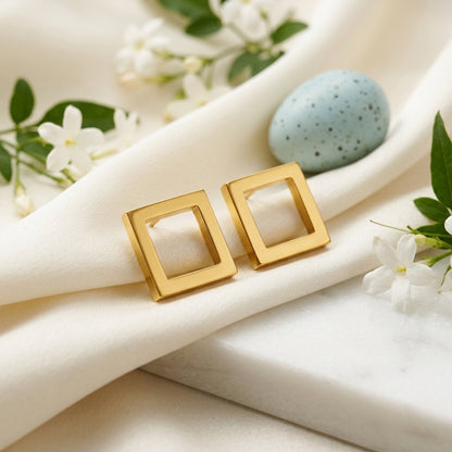 Minimalist Shape Stud Earrings