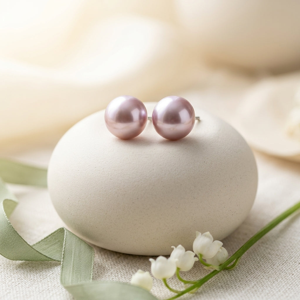 Classical Pearl Stud Earrings