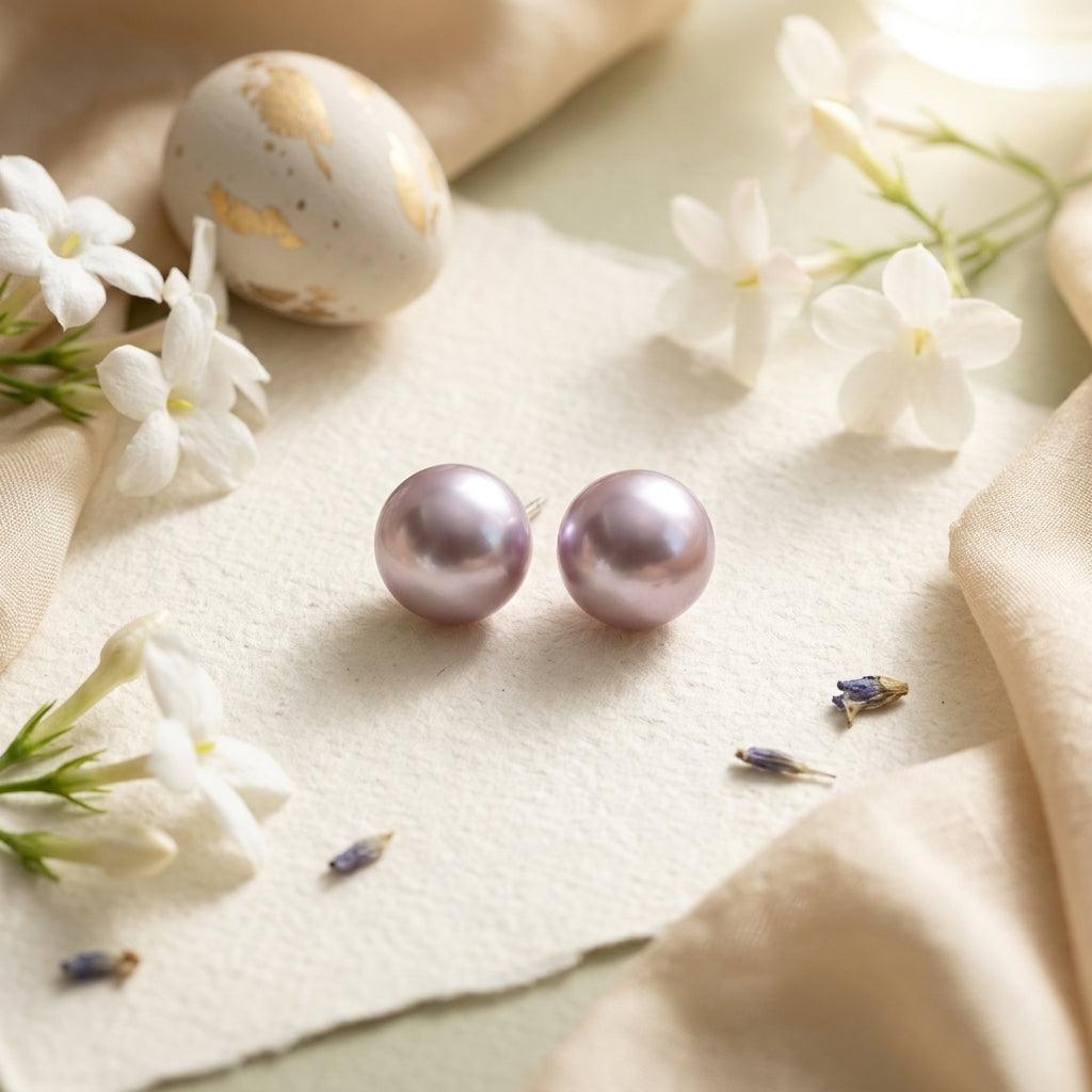 Classical Pearl Stud Earrings