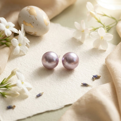 Classical Pearl Stud Earrings