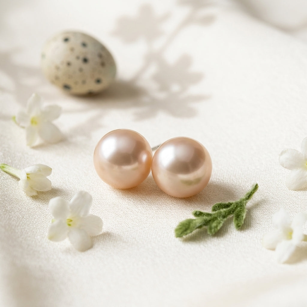 Classical Pearl Stud Earrings