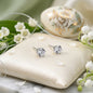 Classic Solitaire Crystal Stud Earrings