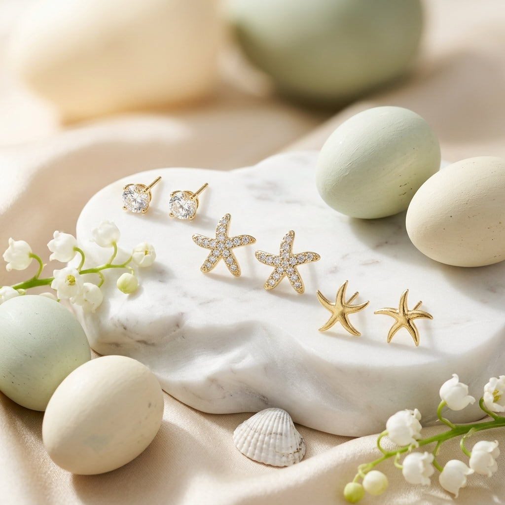 Ocean Star Earrings Set
