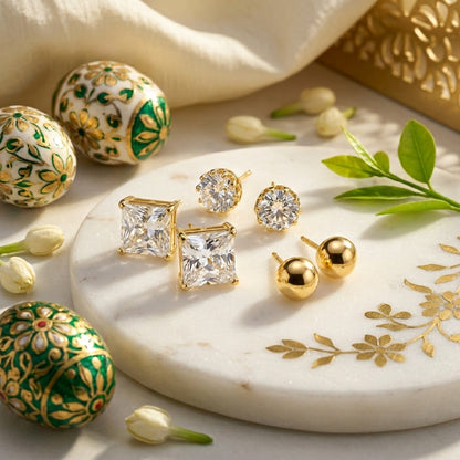 Timeless Essentials Earrings Set – 3 Pair