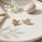 Cupid Heart Arrow Stud Earrings