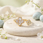 Moissanite Diamond Open Flower Ring