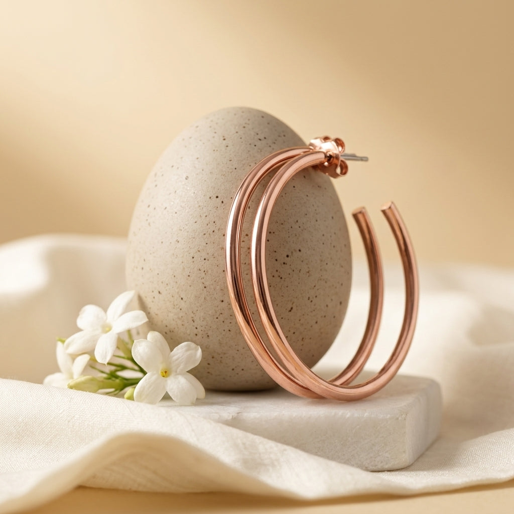 Classic Open Hoop Earrings