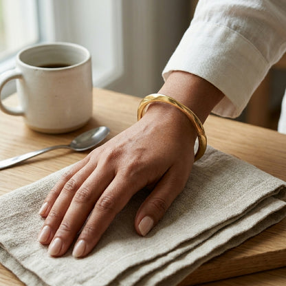 Classic Gold Minimalist Bangle Bracelet