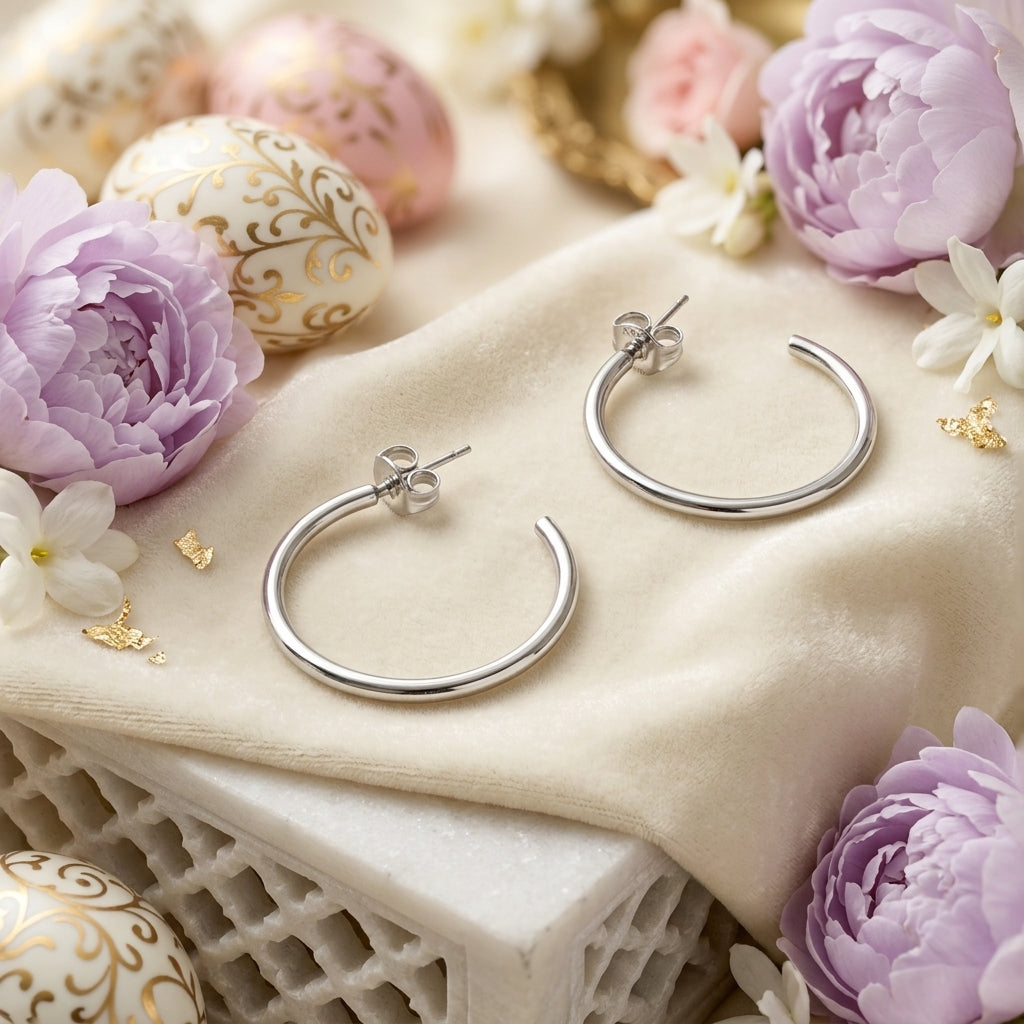 Classic Open Hoop Earrings