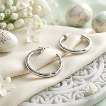 Classic Open Hoop Earrings