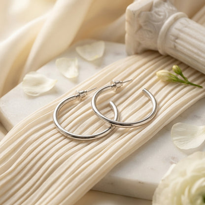 Classic Open Hoop Earrings