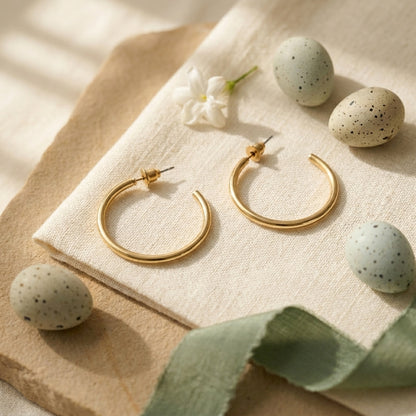 Classic Open Hoop Earrings