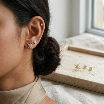 Celestial Spark Earrings Set