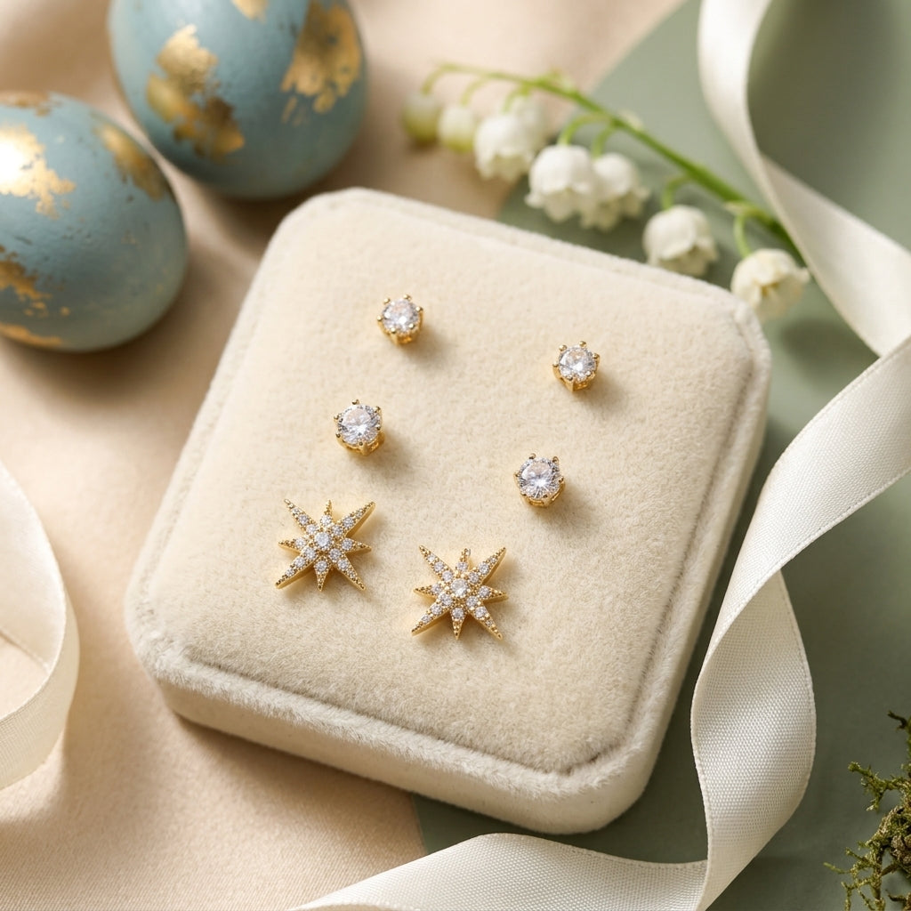 Celestial Spark Earrings Set