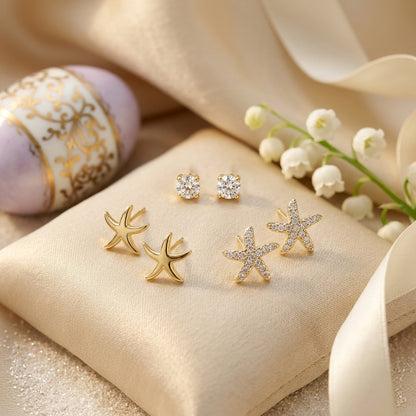 Ocean Star Earrings Set