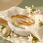 Classic Gold Texture Bangle Set
