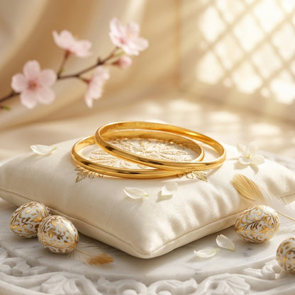 Classic Gold Elegance Bangle Set of 2