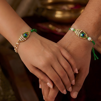 Morpankh Design Rakhi Combo Set