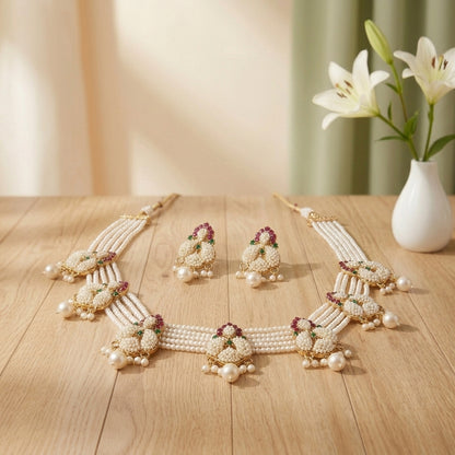 Multi-Layer Necklace Set with Earrings