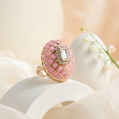 Moissanite Diamond Statement Ring