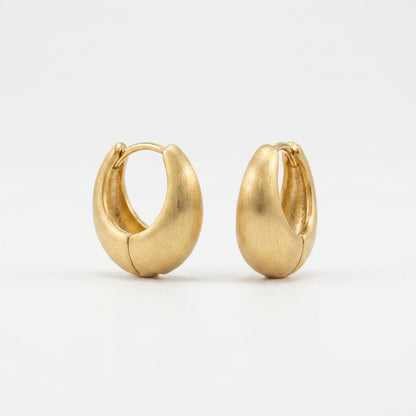 Matte Finish Hoop Earrings