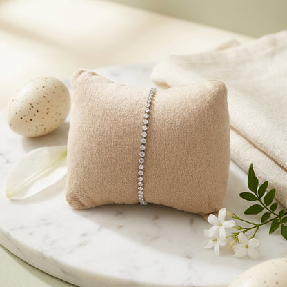 Princess Cut Moissanite Tennis Bracelet