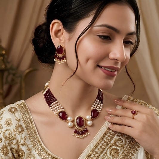 Multi-Strand Beaded Jewelry Set